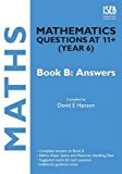 Mathematics Questions at 11+ (Year 6) Book B: Answers