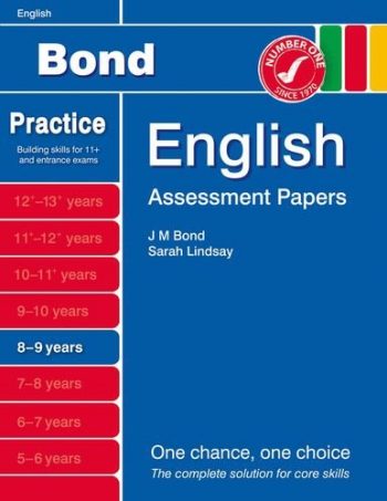 Bond Assessment Papers English 8-9 yrs